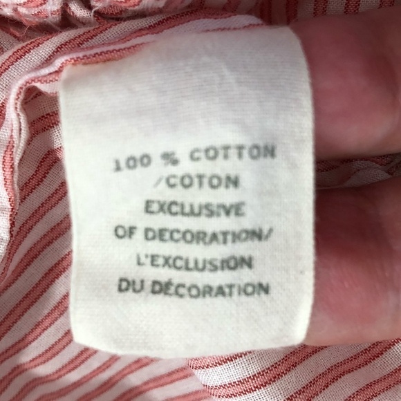 HOLLISTER CALIFORNIA Tank Top Blouse Women's Size Medium Pink Cotton Ruffled - Picture 8 of 10